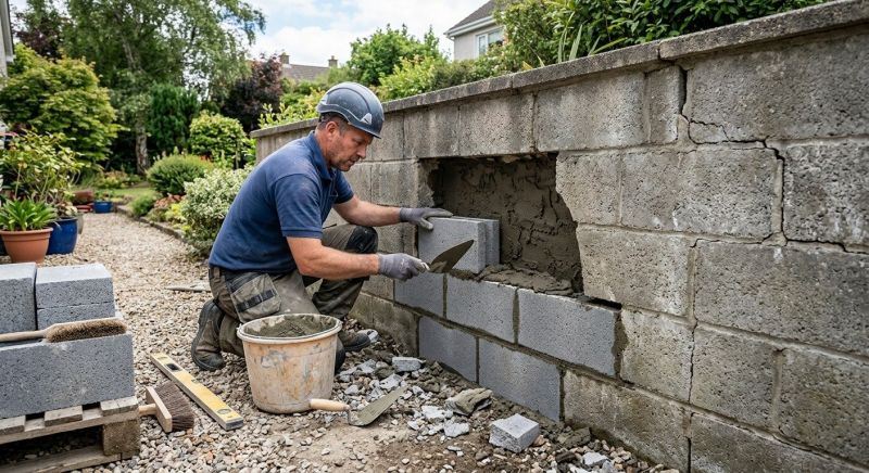 Block Wall Repair in Clio, MI