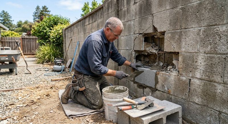 Block Wall Repair in Shiawassee County, MI
