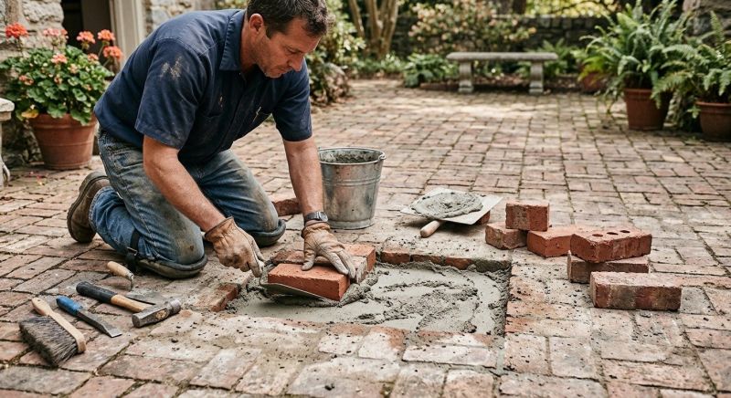 Brick Flatwork Repair in Clio, MI