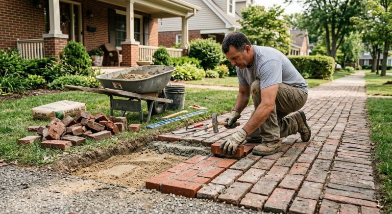 Brick Flatwork Repair in Davisburg, MI