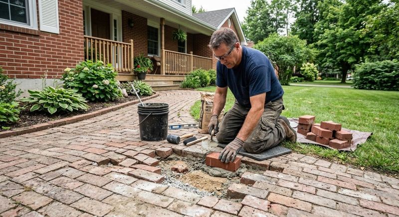 Brick Flatwork Repair in Vassar, MI