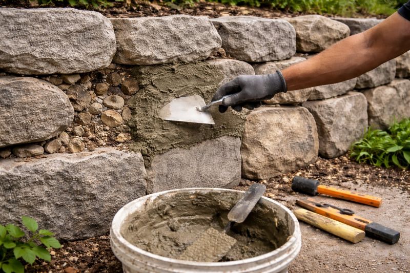 Brick Retaining Wall Repair in Flint, MI