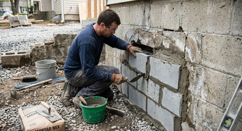 Cement Block Repair in Flint, MI