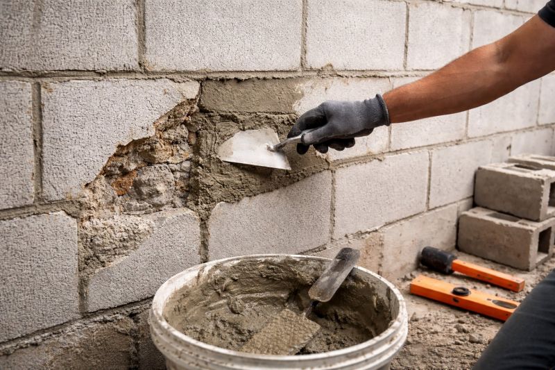 Cinder Block Wall Repair in Columbiaville, MI