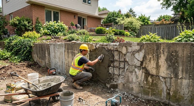 Retaining Wall Repair in Shiawassee County, MI