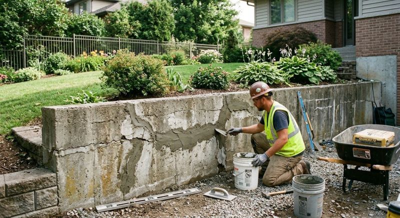 Retaining Wall Repair in Shiawassee County, MI