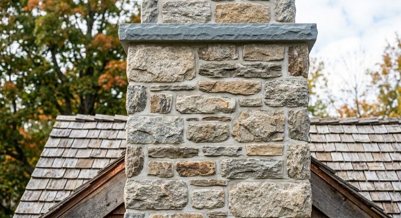 Stone Chimney Installation in Davisburg, MI