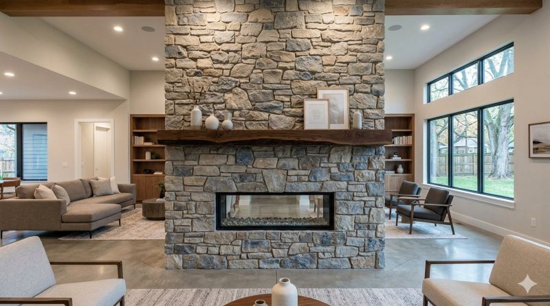 Stone Chimney Installation in Genesee County, MI