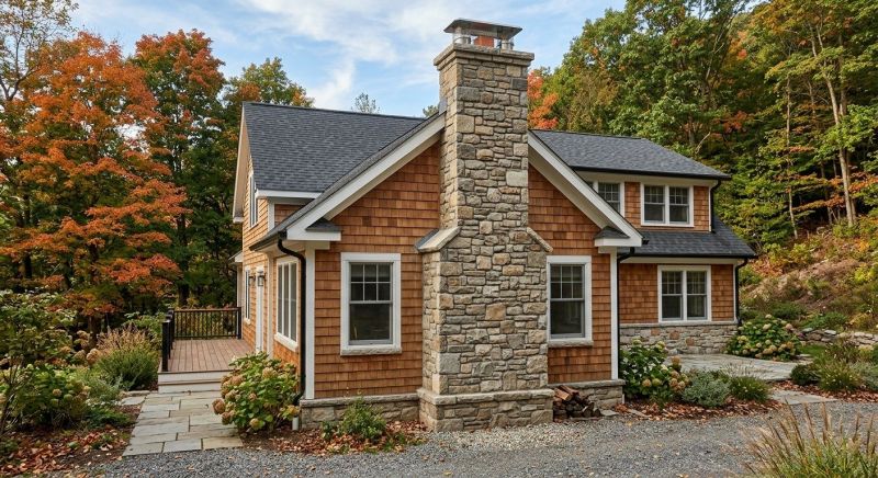 Stone Chimney Installation in Lapeer County, MI