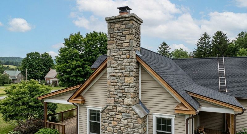 Stone Chimney Installation in Swartz Creek, MI
