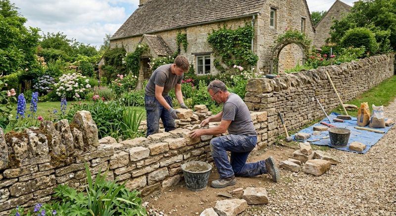 Stone Wall Repair in Frankenmuth, MI