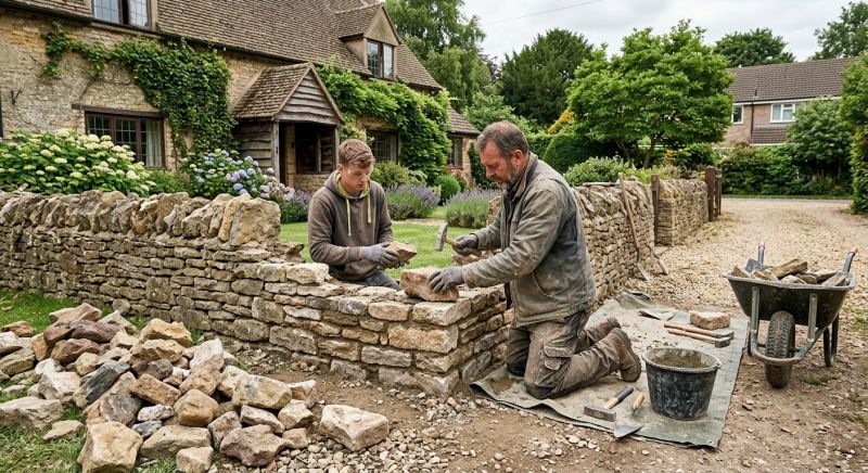 Stone Wall Repair in Linden, MI